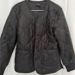 Chocolate Black Quilted Puffer Jacket
